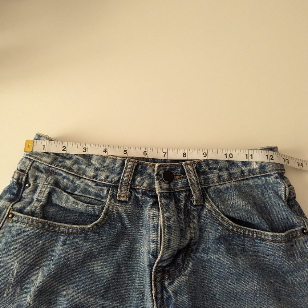 Alexander Wang Distressed Denim Cut Off Jean Shorts - Picture 8 of 10
